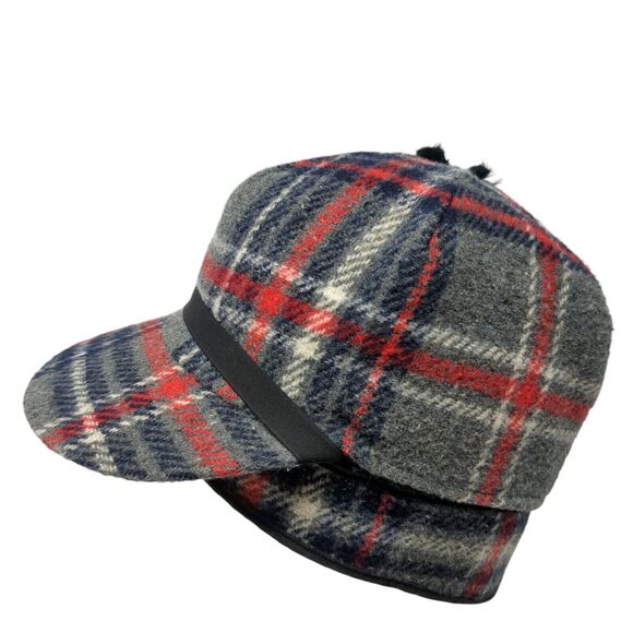Unbranded Fitted Hat Multicolor One Size Plaid Ear Flap Quilted Blank - Picture 1 of 8